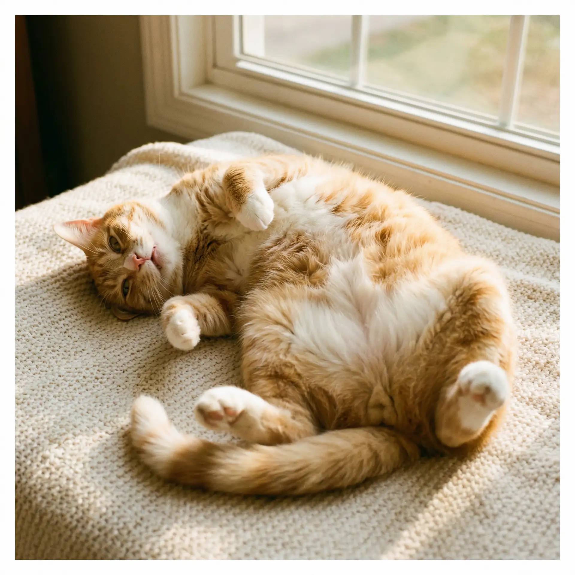 猫咪仰躺露出肚皮 - 我的宠物少将军免费观看电视剧